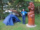 2023-07-12 Ostroróg, nocleg nad jeziorem Mormin.